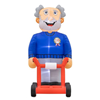 Indoor Abraham Rollator met ingebouwde verlichting en verwisselbare leeftijdsbanners.
