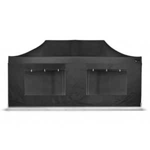 Zijwanden voor easy up partytent - zwart - 3x6m
