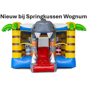 Springkussen - Mini Bounce Haai